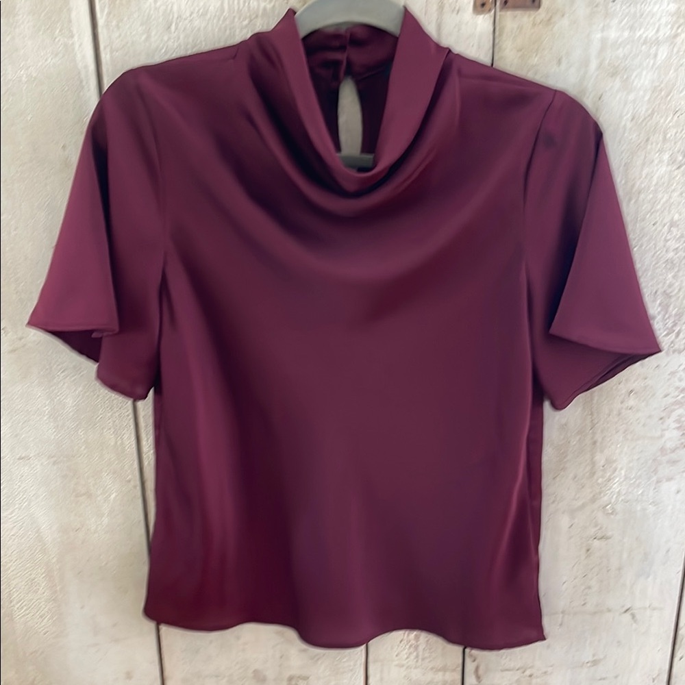 Burgundy Women's Dress Top